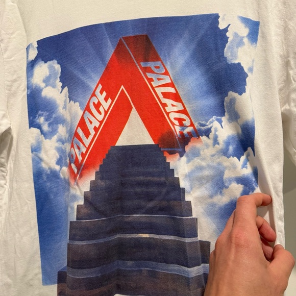 Palace Tri-Ternity T Shirt (White, M) - Picture 2 of 4